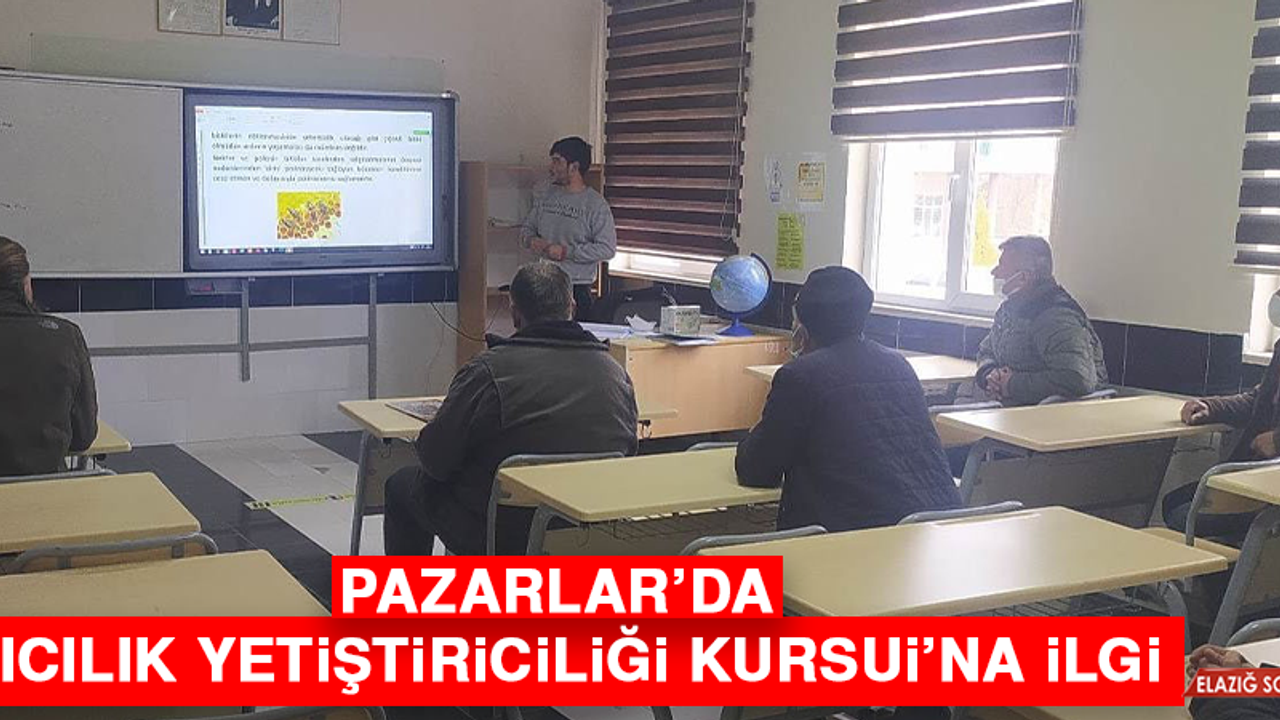 Pazarlar'da 'Arıcılık Yetiştiriciliği Kursu'na İlgi  