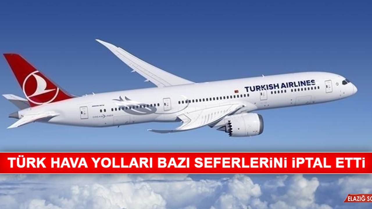 Türk Hava Yolları Bazı Seferlerini İptal Etti