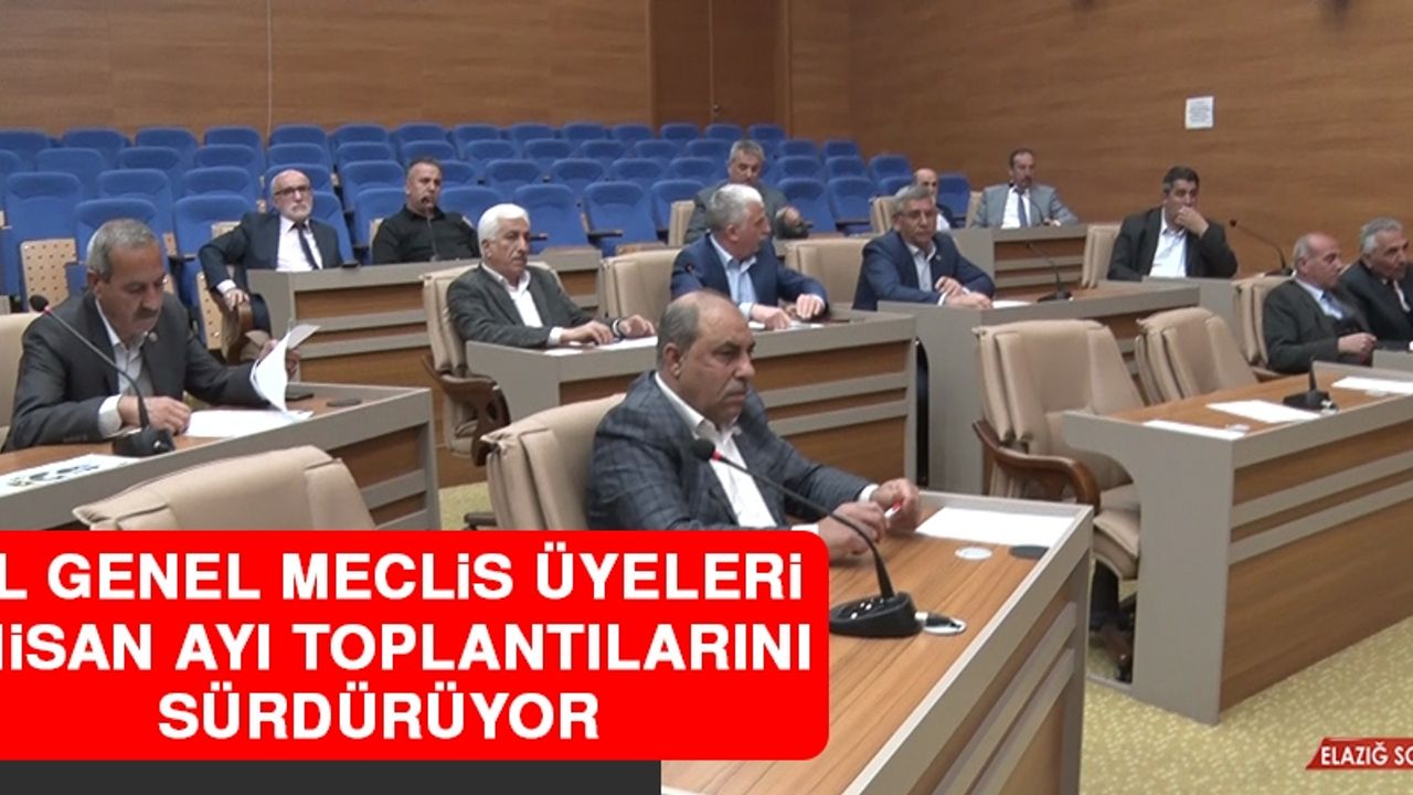 İl Genel Meclis Üyeleri Nisan Ayı Toplantılarını Sürdürüyor