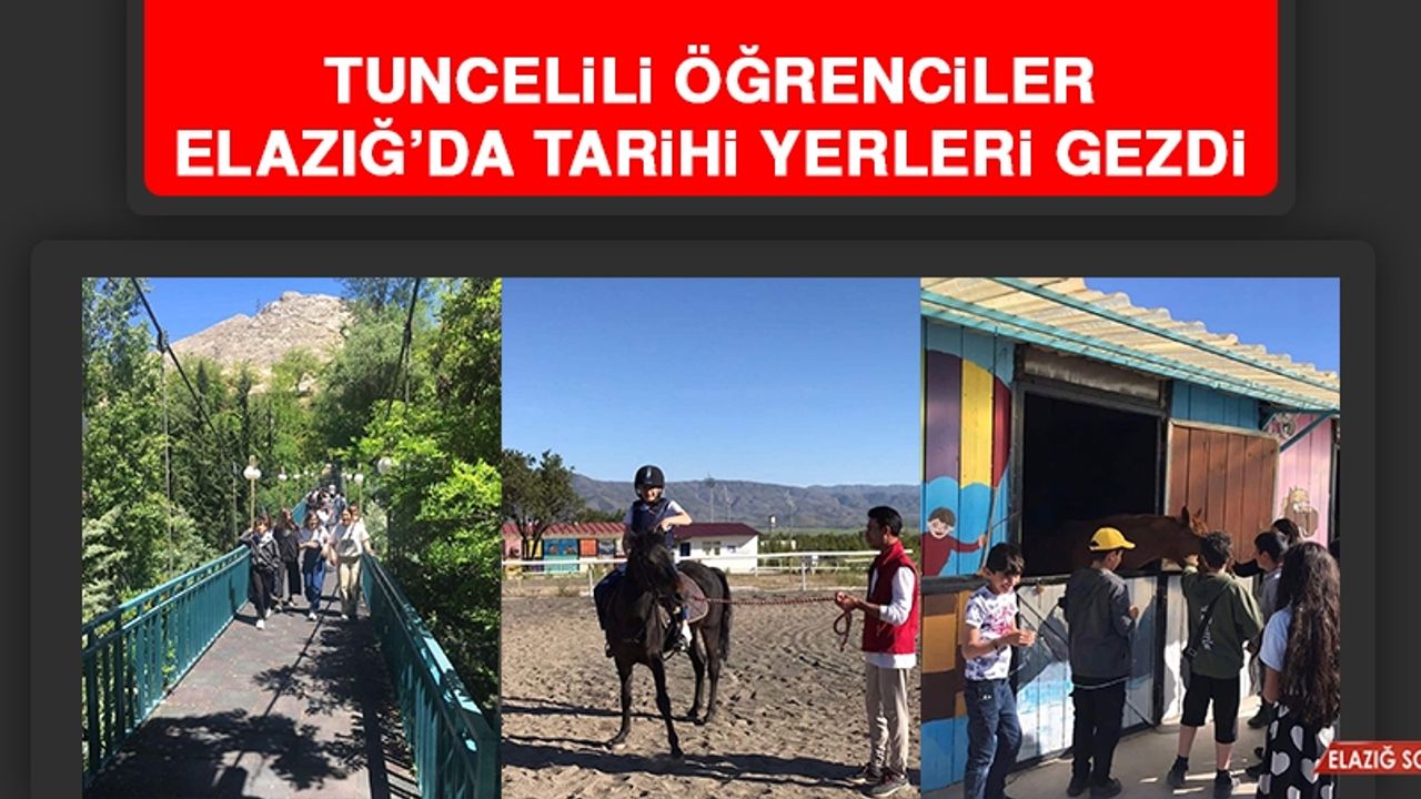 Tuncelili Öğrenciler, Elazığ’da Tarihi Yerleri Gezdi  