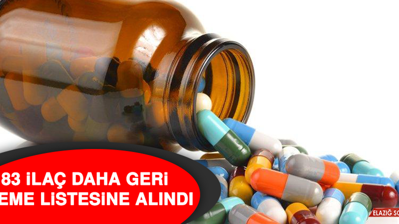 83 İlaç Daha Geri Ödeme Listesine Alındı
