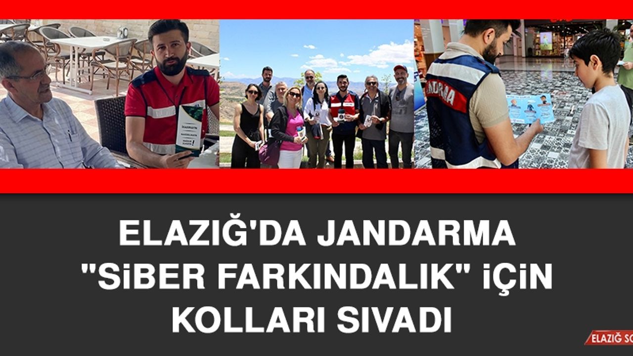Elazığ'da Jandarma "Siber Farkındalık" İçin Kolları Sıvadı