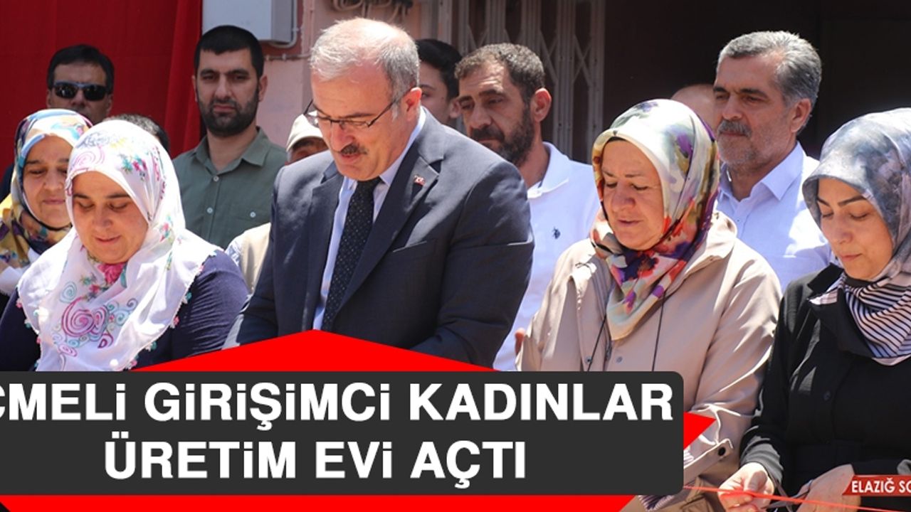 İçmeli Girişimci Kadınlar Üretim Evi Açtı