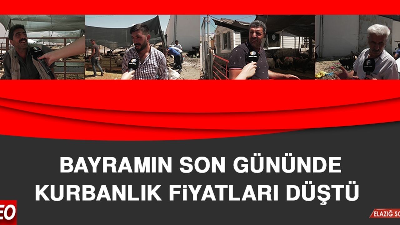Bayramın Son Gününde Kurbanlık Fiyatları Düştü