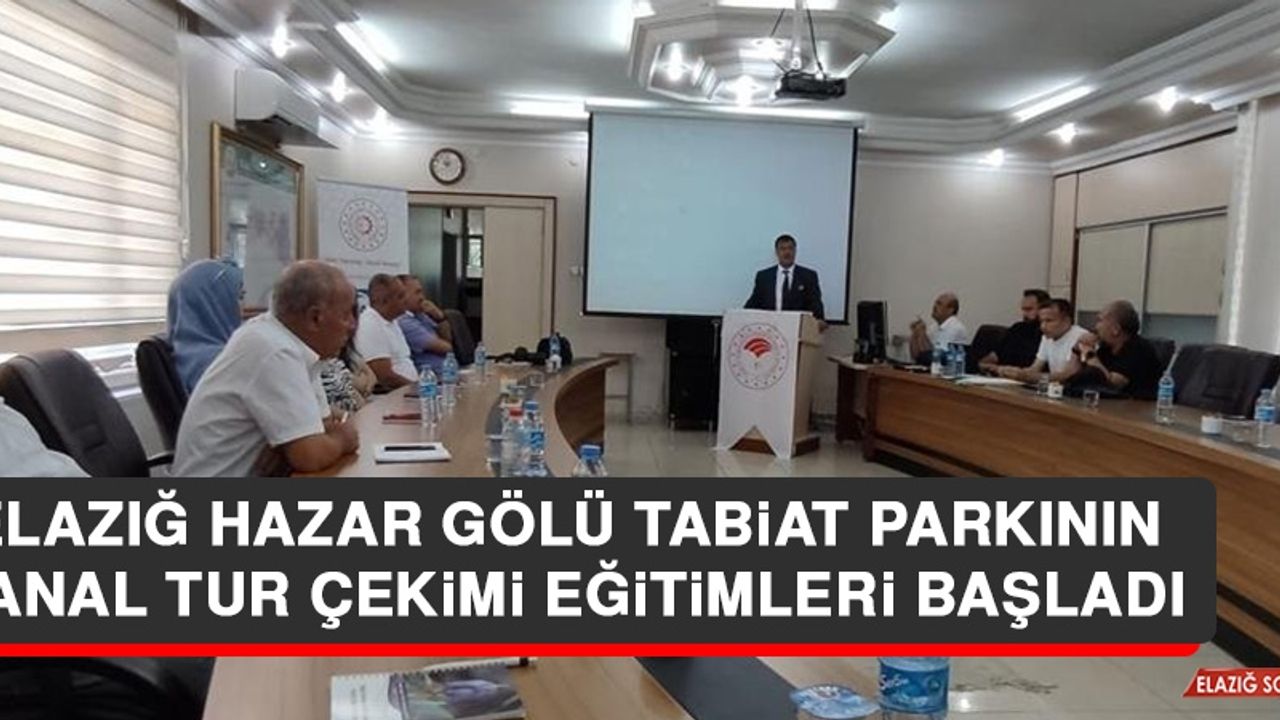 Elazığ Hazar Gölü Tabiat Parkının Sanal Tur Çekimi Eğitimleri Başladı   