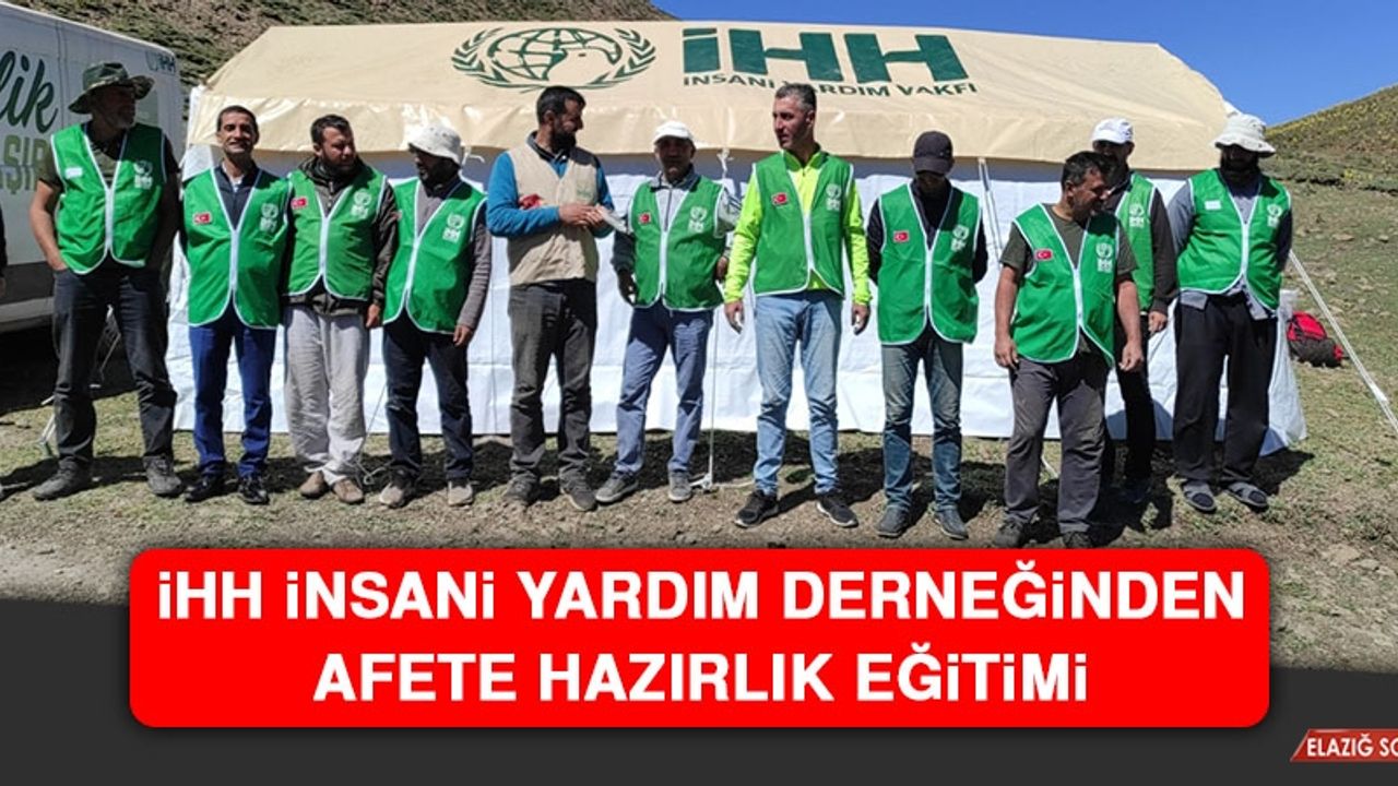 İHH İnsani Yardım Derneğinden Afete Hazırlık Eğitimi