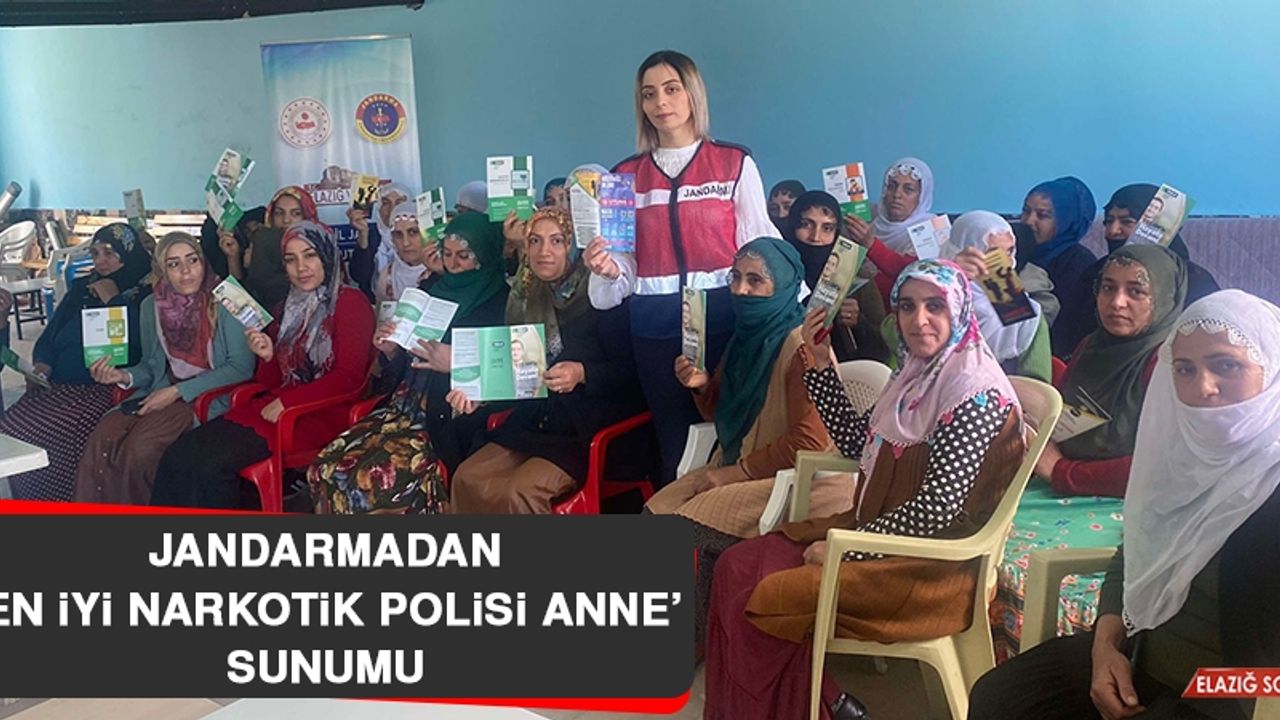 Jandarmadan 'En İyi Narkotik Polisi Anne’ Sunumu