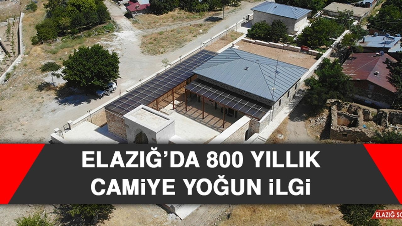 Elazığ’da 800 Yıllık Camiye Yoğun İlgi