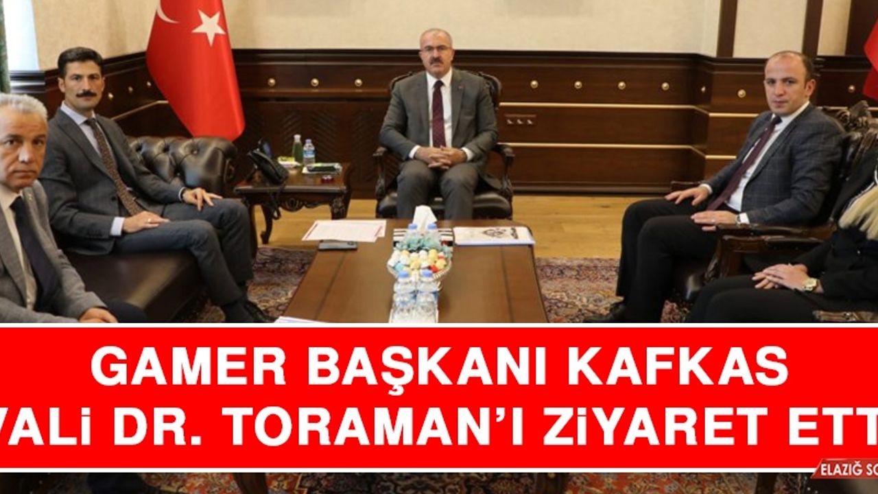 GAMER Başkanı Kafkas Vali Dr. Toraman’ı Ziyaret Etti