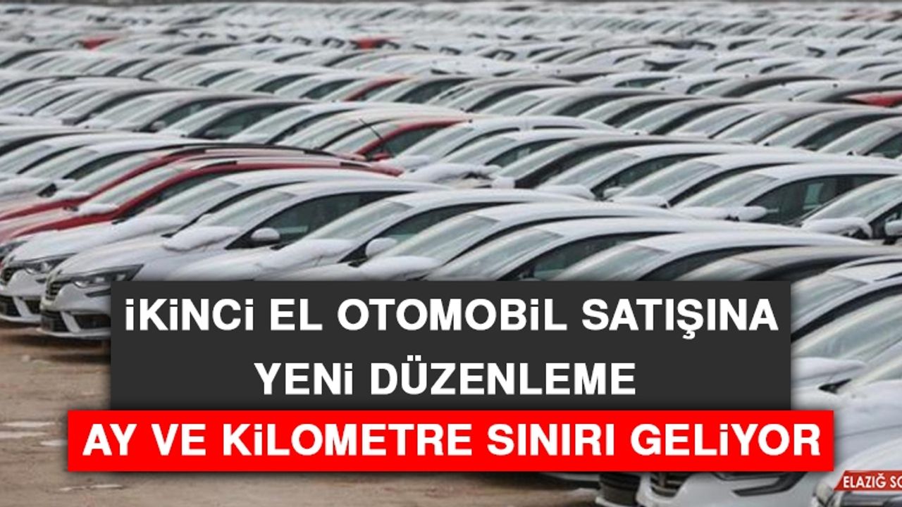 İkinci El Otomobil Satışına Yeni Düzenleme