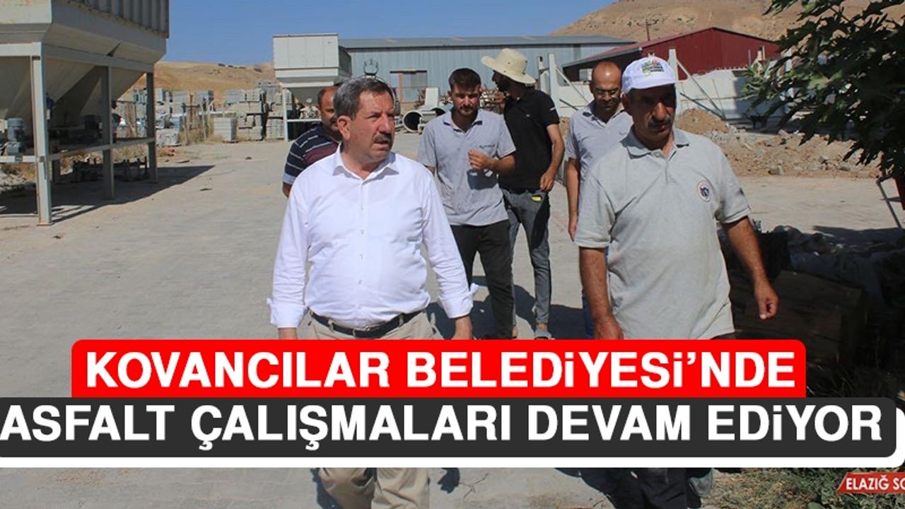 Kovancılar Belediyesi'nde Asfalt  Çalışmaları Devam Ediyor