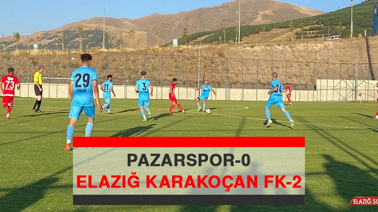 Pazarspor 0 – 2 Elazığ Karakoçan FK
