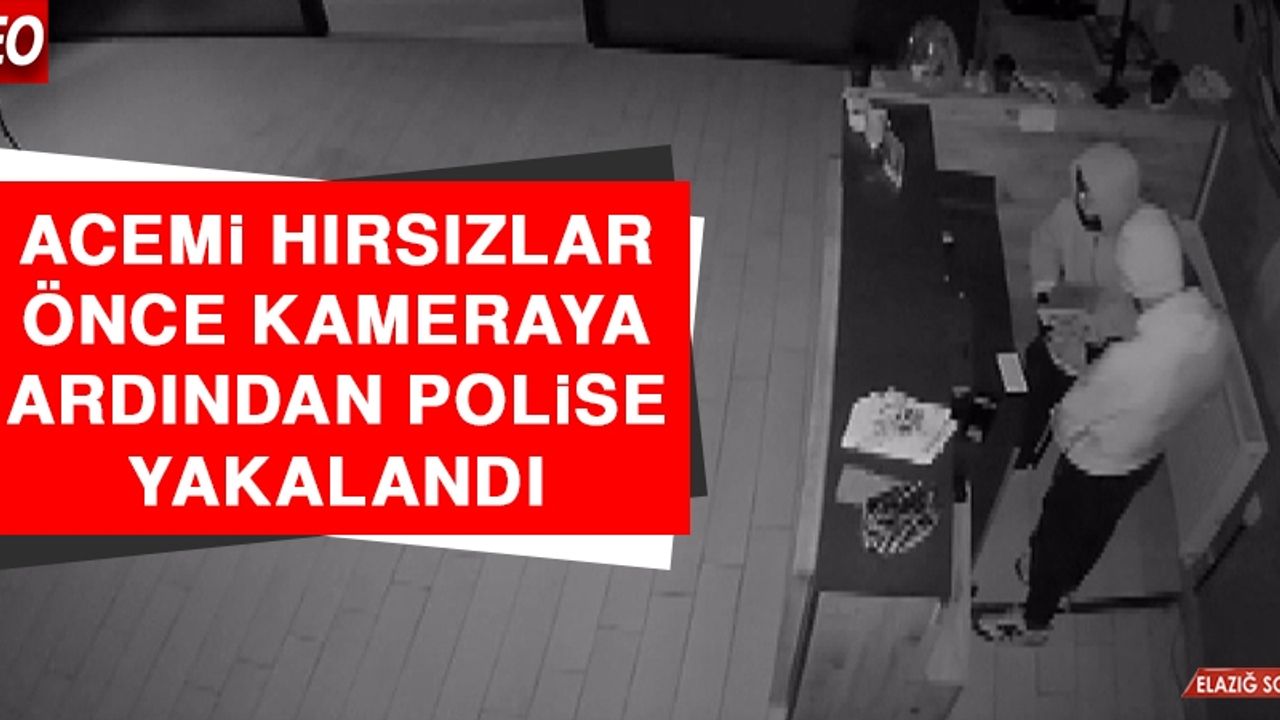 Acemi Hırsızlar Önce Kameraya, Ardından Polise Yakalandı