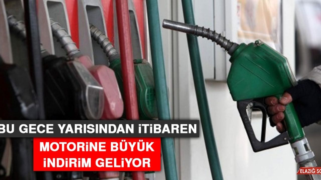 Bu Gece Yarısından İtibaren Motorine Büyük İndirim Geliyor