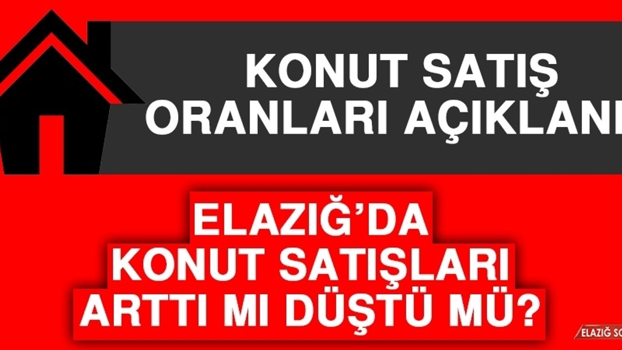 Elazığ’da Ağustos Ayında Kaç Konut Satışı Yapıldı?