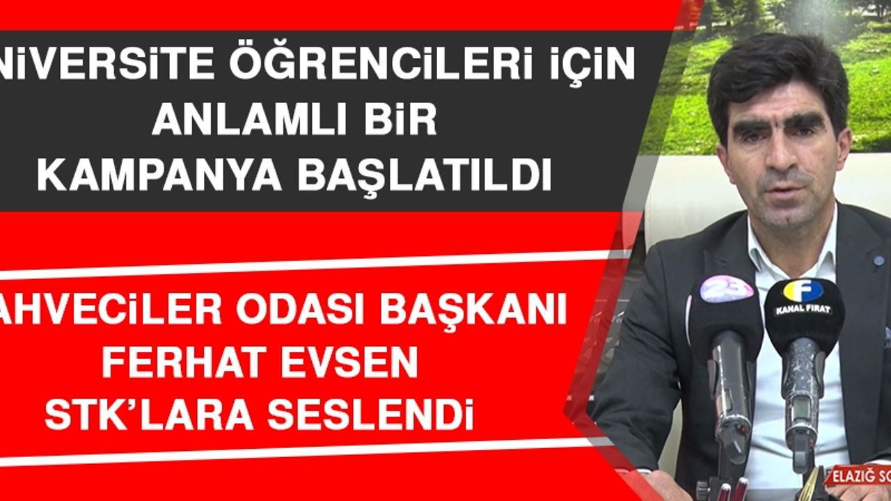 Elazığ’daki Duyarlı STK’lar Öğrenciler İçin Harekete Geçiyor