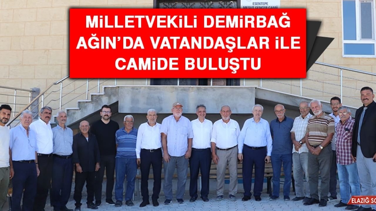 Milletvekili Demirbağ Ağın’da Vatandaşlar İle Camide Buluştu
