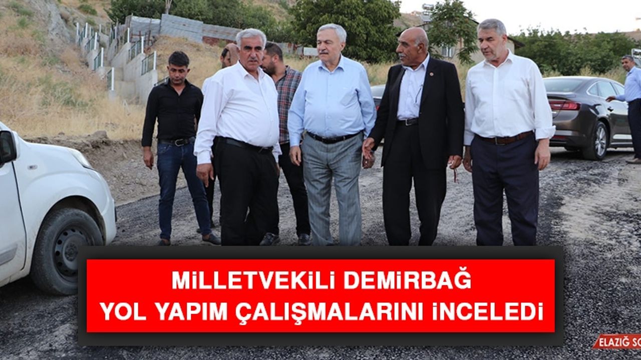 Milletvekili Demirbağ, Yol Yapım Çalışmalarını İnceledi