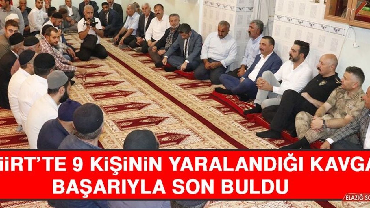 Siirt’te 9 Kişinin Yaralandığı Kavga Barışla Son Buldu 