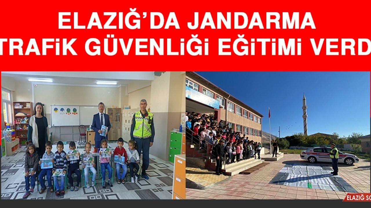 Elazığ’da Jandarma, Trafik Güvenliği Eğitimi Verdi