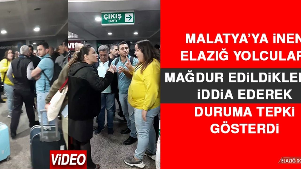 Malatya’ya İnen Elazığ Yolcuları Mağdur Edildiklerini İddia Ederek Duruma Tepki Gösterdi