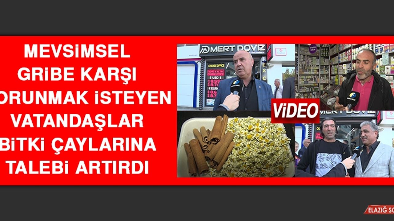Mevsimsel Gribe Karşı Korunmak İsteyen Vatandaşlar Bitki Çaylarına Talebi Artırdı