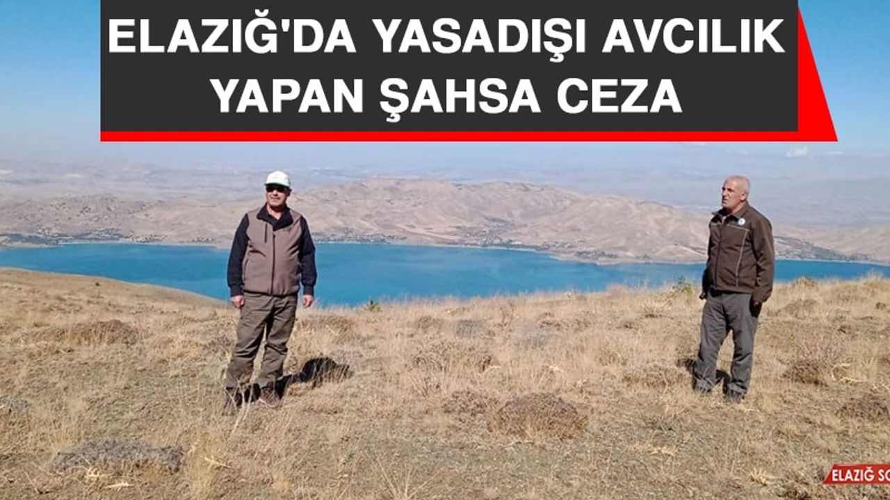 Elazığ'da Yasadışı Avcılık Yapan Şahsa Ceza