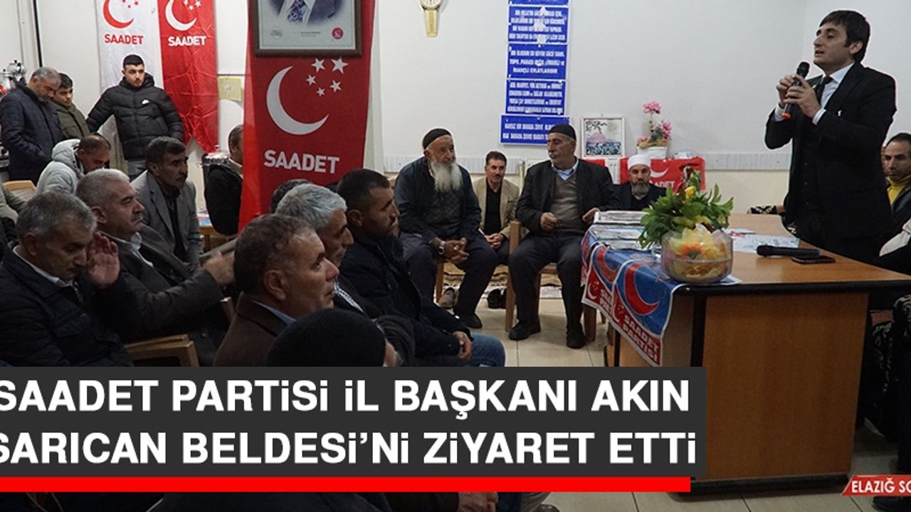 İl Başkanı Başkan Akın, Sarıcan Beldesi Sakinlerini Dinledi
