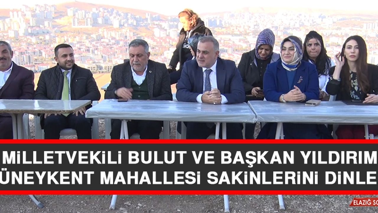 Milletvekili Bulut ve Başkan Yıldırım, Güneykent Mahallesi Sakinlerini Dinledi