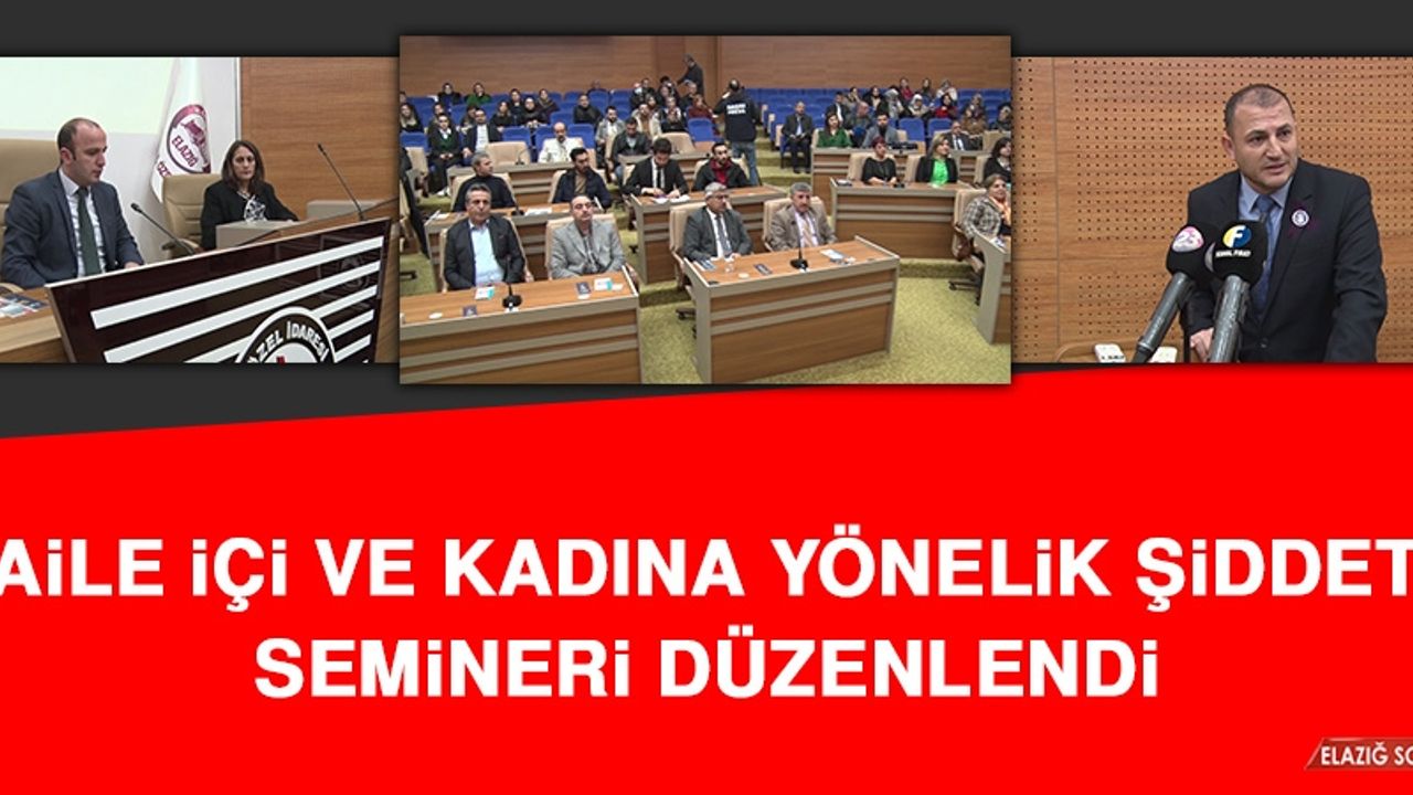 ‘Aile İçi ve Kadına Yönelik Şiddet’ Semineri Düzenlendi