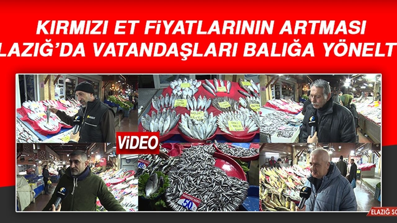 Kırmızı Et Fiyatlarının Artması Elazığ’da Vatandaşları Balığa Yöneltti