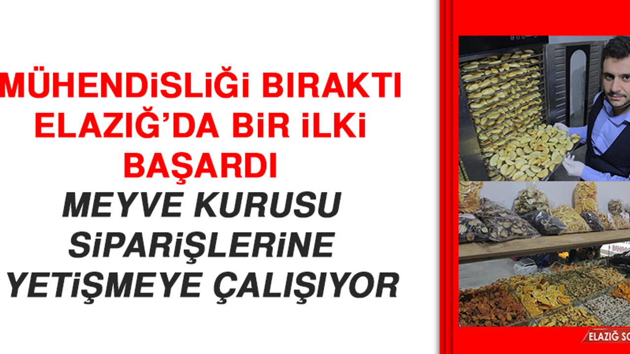 Meyve Kurusu Siparişlerine Yetişmeye Çalışıyor
