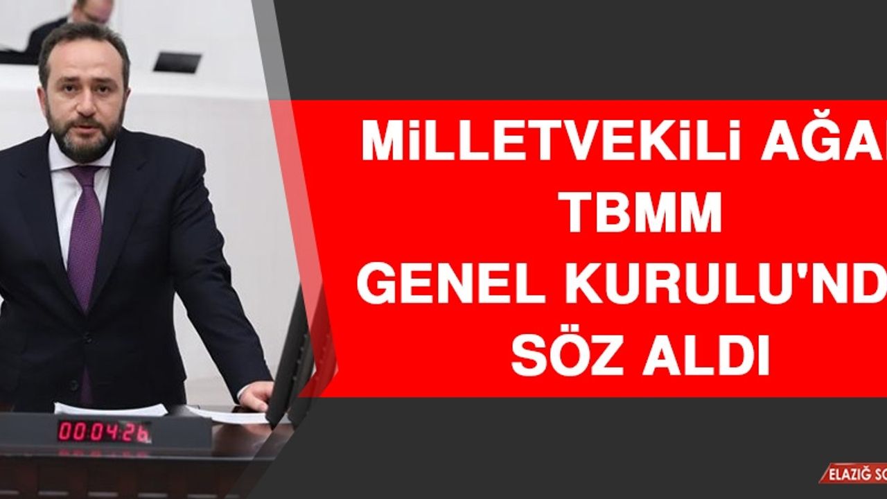 Milletvekili Tolga Ağar TBMM Genel Kurulu'nda Söz Aldı