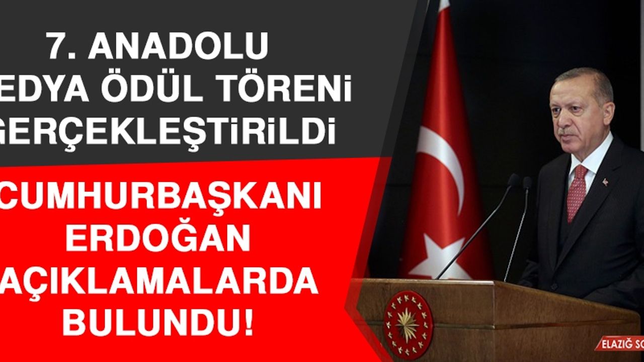 7. Anadolu Medya Ödül Töreni Gerçekleştirildi