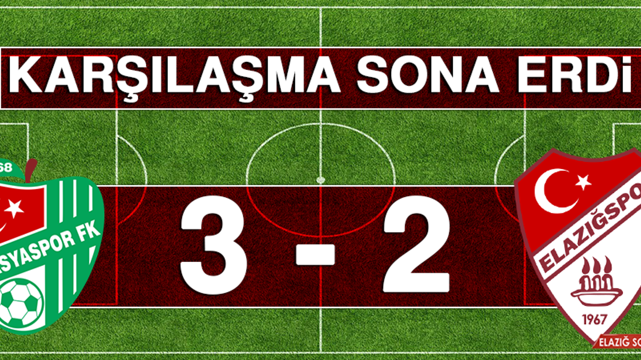 Elazığspor - Amasyaspor Karşılaşması Sona Erdi