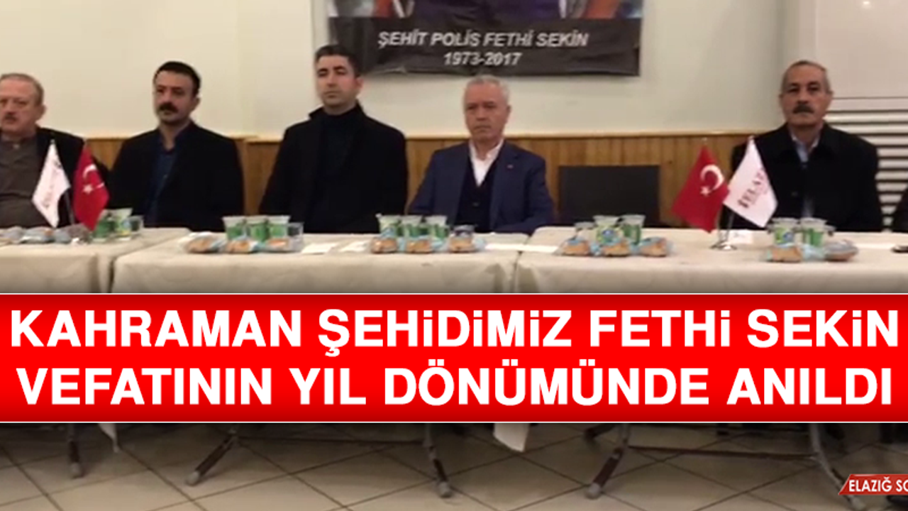 Kahraman Şehidimiz Fethi Sekin Vefatının Yıl Dönümünde Anıldı