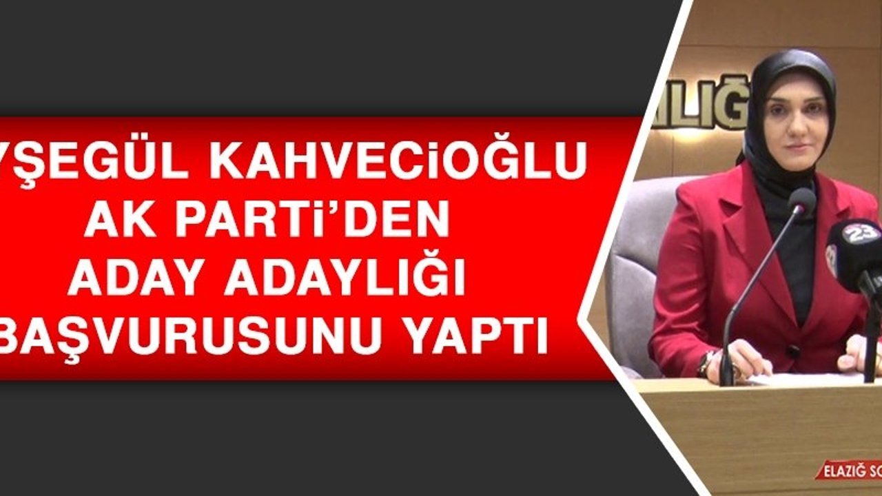 Ayşegül Kahvecioğlu, AK Parti’den Aday Adaylığı Başvurusunu Yaptı
