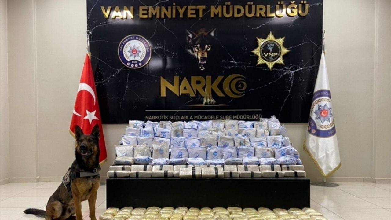 Van'da 200 kilo 150 gram eroin ele geçirildi