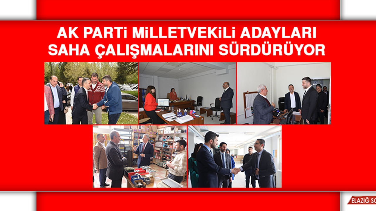 AK Parti Milletvekili Adayları Saha Çalışmalarını Sürdürüyor