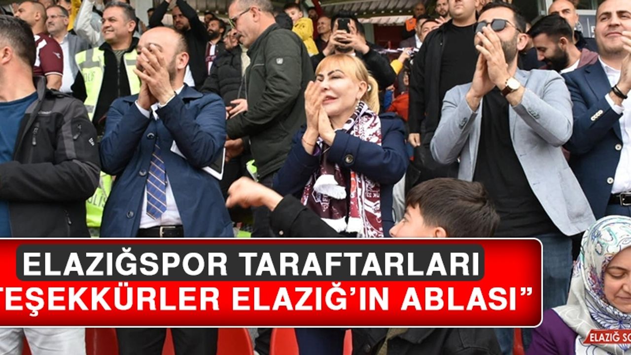 Elazığspor Taraftarlarından Bağımsız Aday Prof. Dr. Yasemin Açık’a Teşekkür