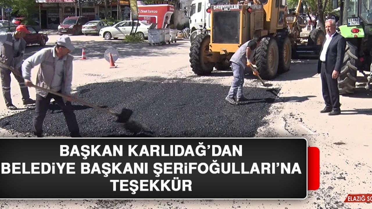 Başkan Karlıdağ’dan, Belediye Başkanı Şerifoğulları’na Teşekkür