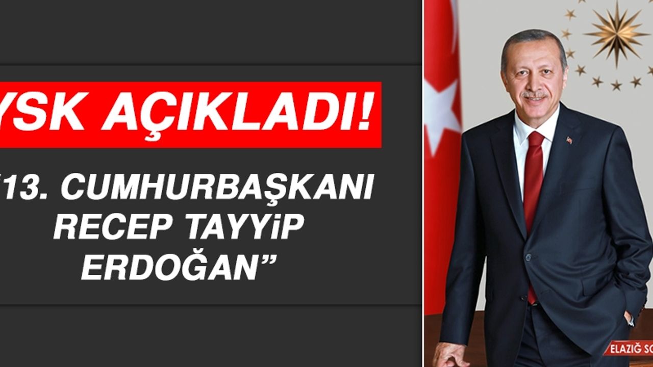 Başkan Yener: Recep Tayyip Erdoğan'ın Cumhurbaşkanı Olarak Seçildiği Görülmüştür