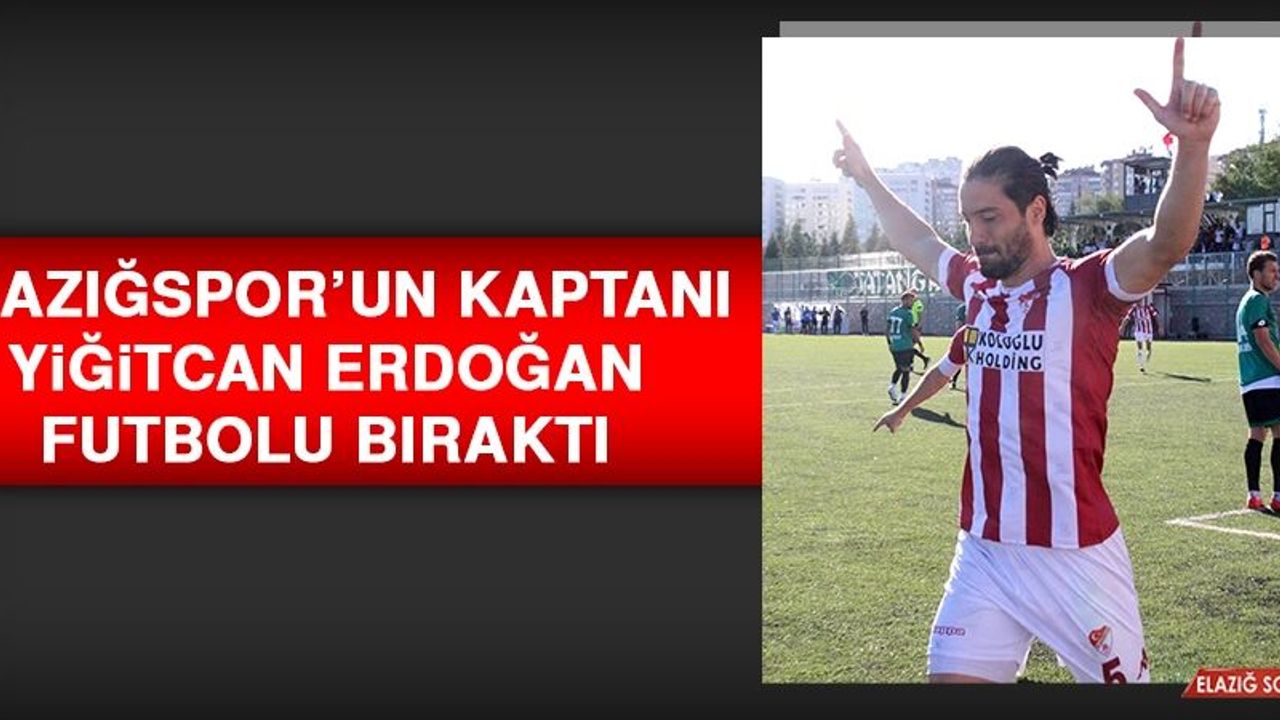 Elazığspor’un Kaptanı Yiğitcan Erdoğan, Futbolu Bıraktı