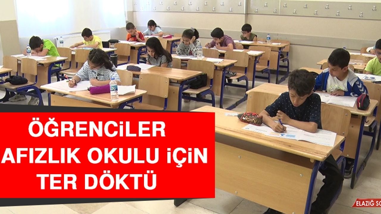 Öğrenciler Hafızlık Okulu İçin Ter Döktü