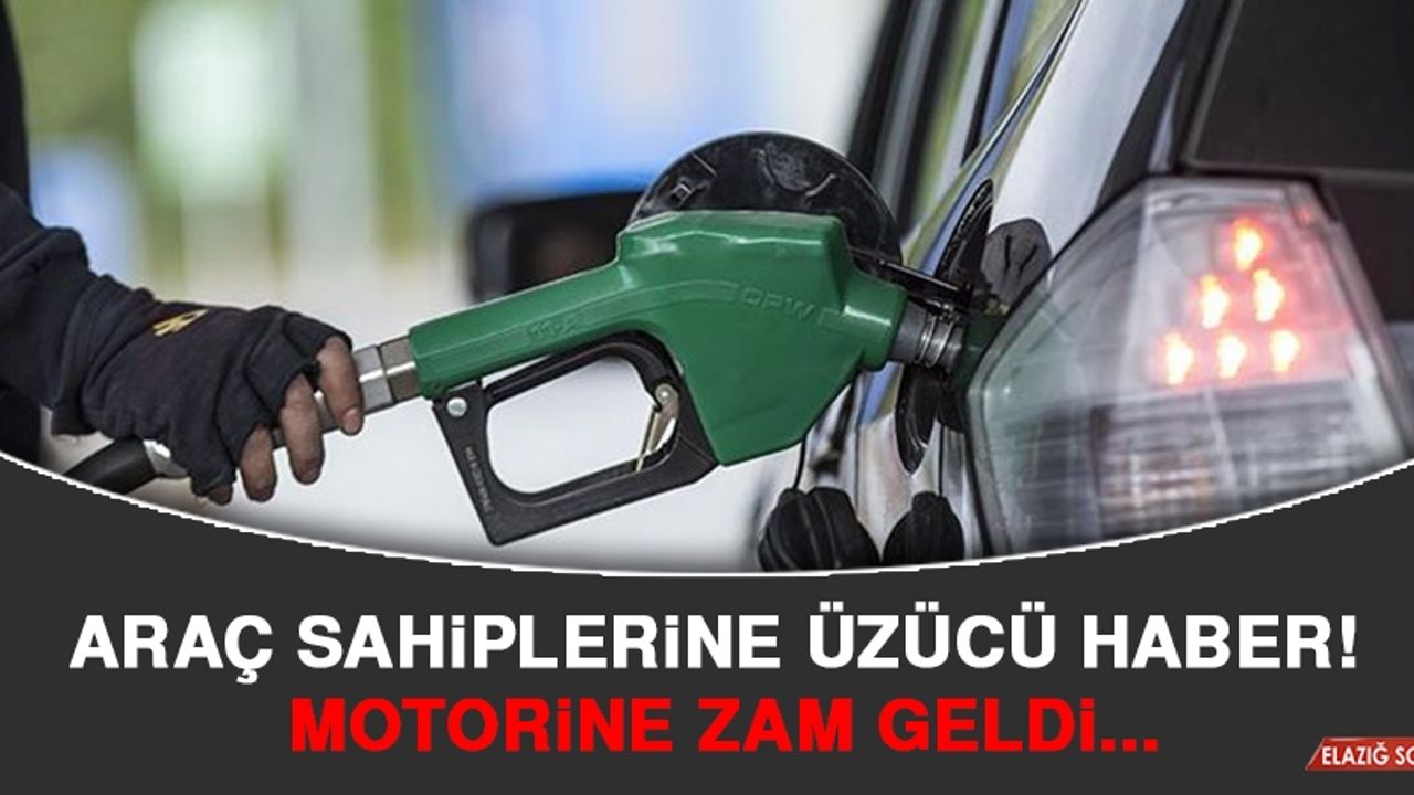 Araç Sahiplerine Üzücü Haber! Motorine Zam Geldi...