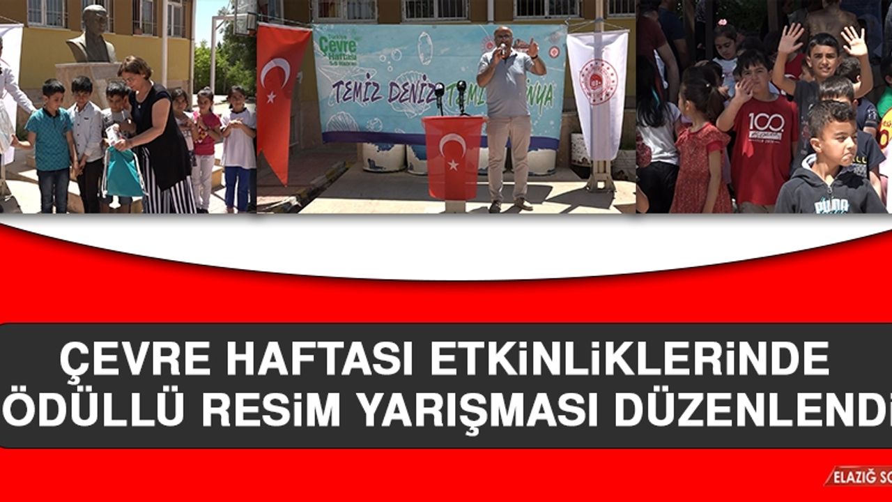 Çevre Haftası Etkinliklerinde Ödüllü Resim Yarışması Düzenlendi