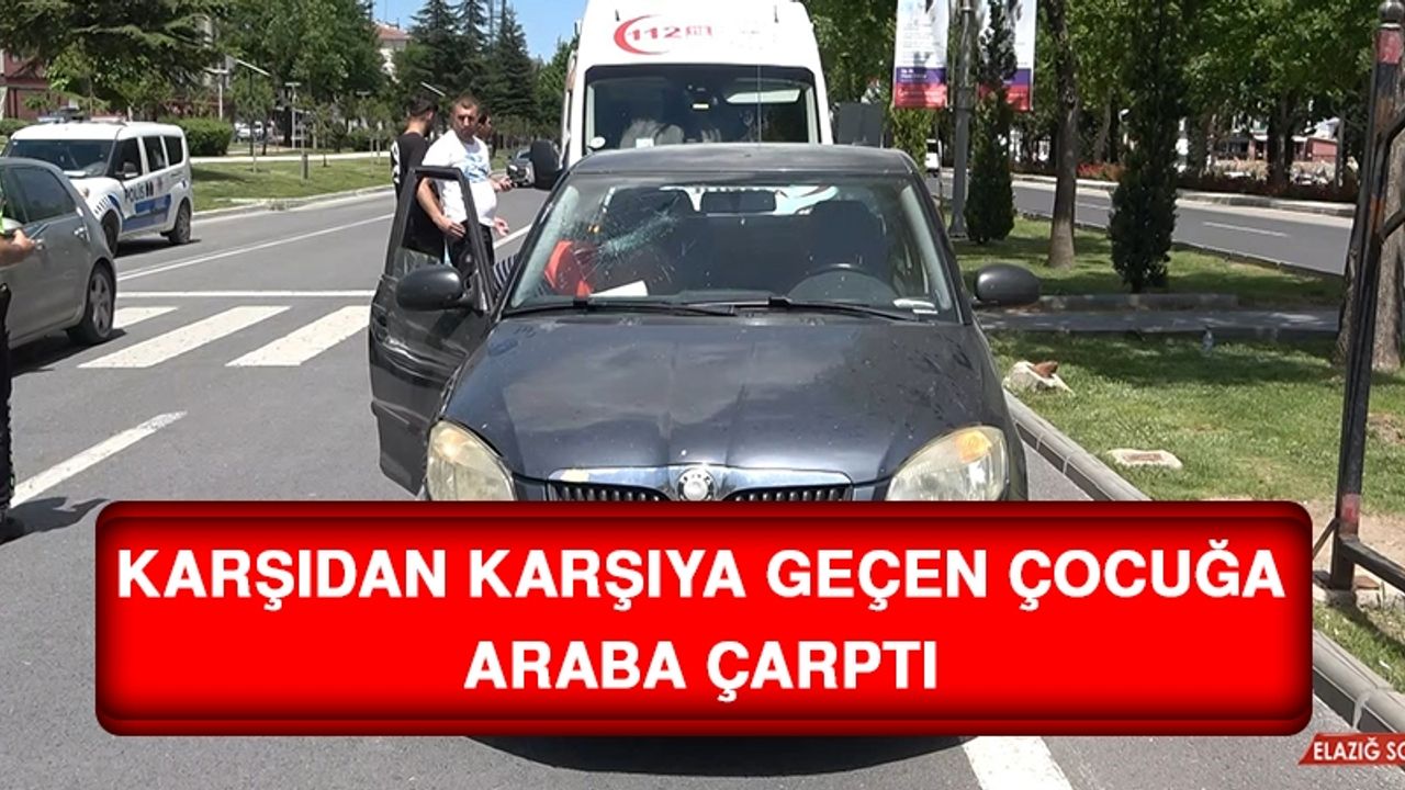 Karşıdan Karşıya Geçen Çocuğa Araba Çarptı