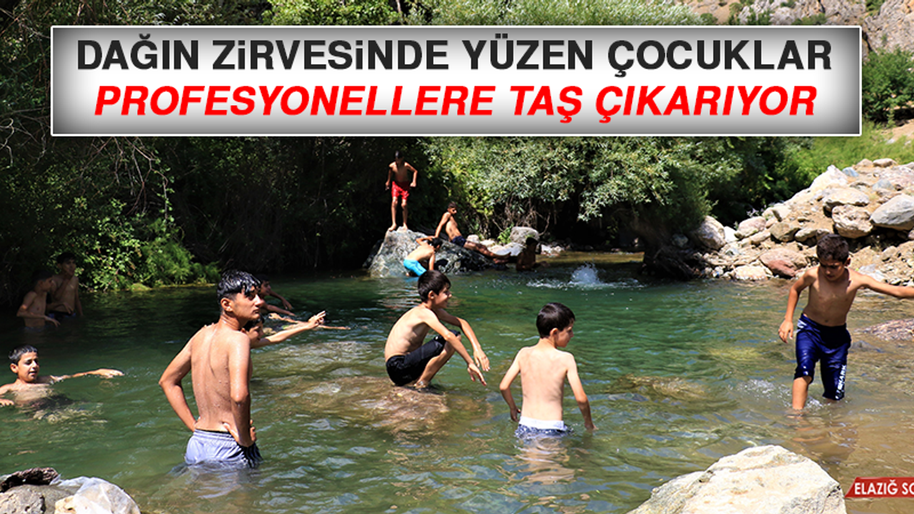 Dağın Zirvesinde Yüzen Çocuklar, Profesyonellere Taş Çıkarıyor