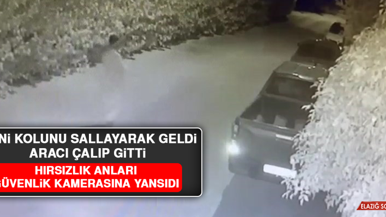 Elini Kolunu Sallayarak Geldi, Aracı Çalıp Gitti