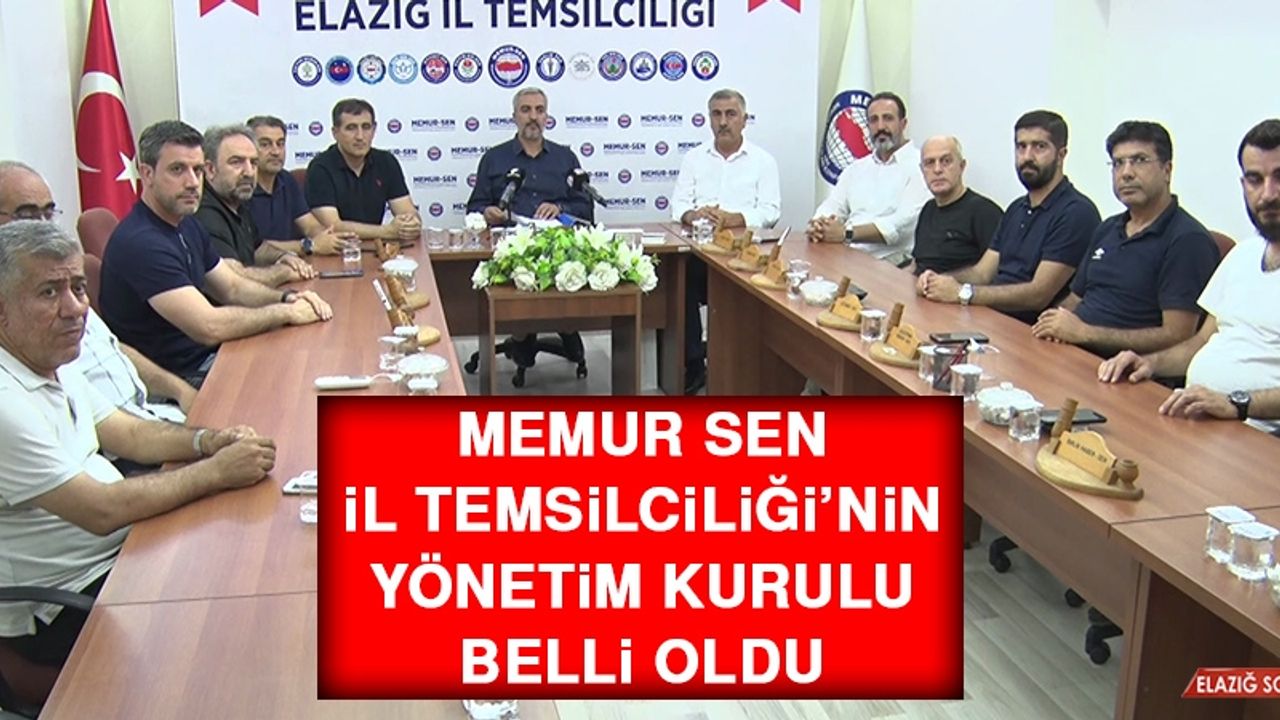 Memur Sen İl Temsilciliği’nin Yönetim Kurulu Belli Oldu